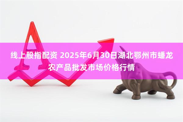 线上股指配资 2025年6月30日湖北鄂州市蟠龙农产品批发市场价格行情